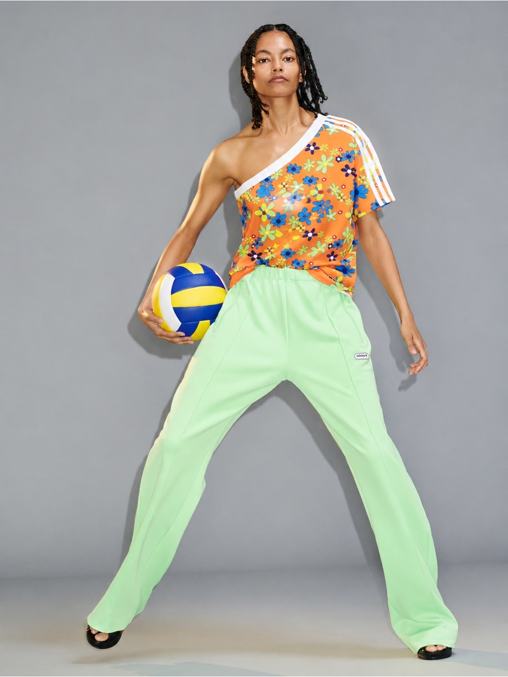 Adidas X LOTTA VOLKOVA Floral One Shoulder Top